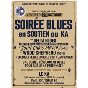 Soirée BLUES en soutien au KA